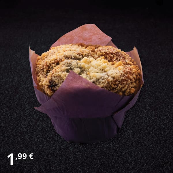 Muffin with blueberries
