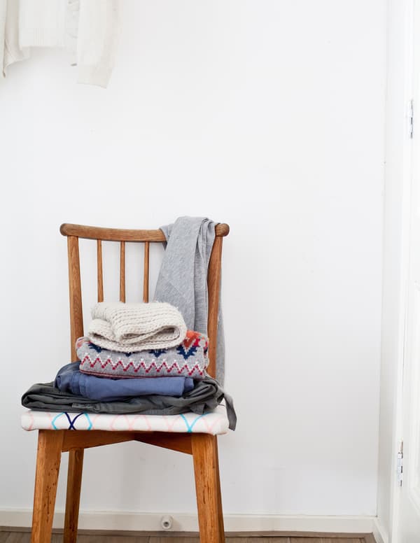 Nouvelle assise pour vieille chaise.