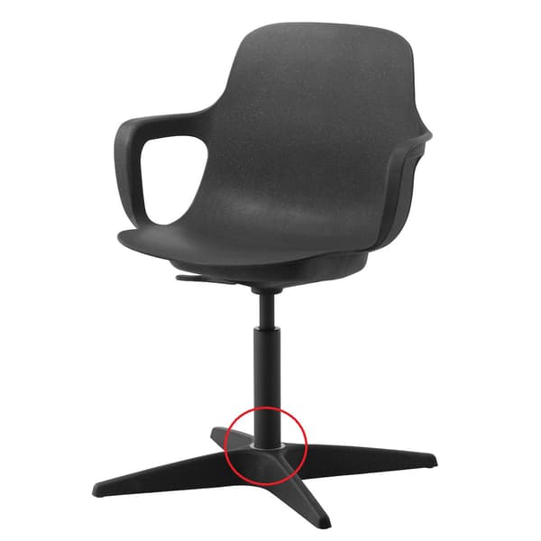 ODGER swivel chair, anthracite colour
