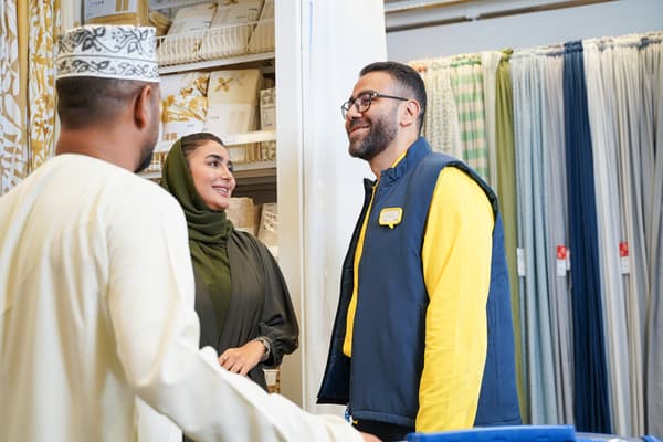 Omani couple at IKEA store