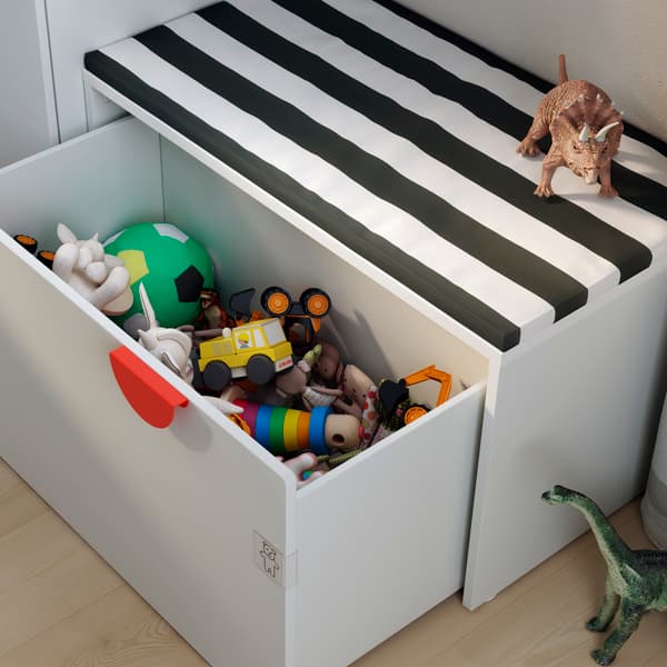おもちゃ収納付きベンチ