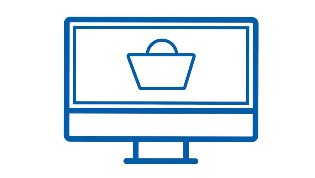 Ordering online icon
