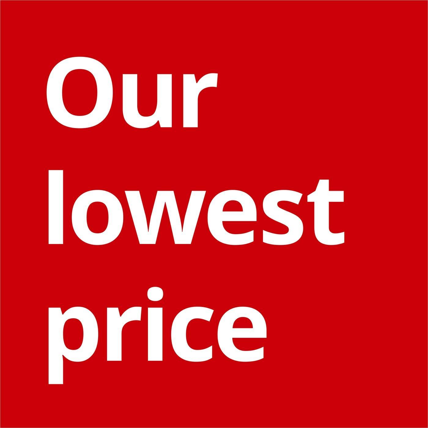 Our lowest price
