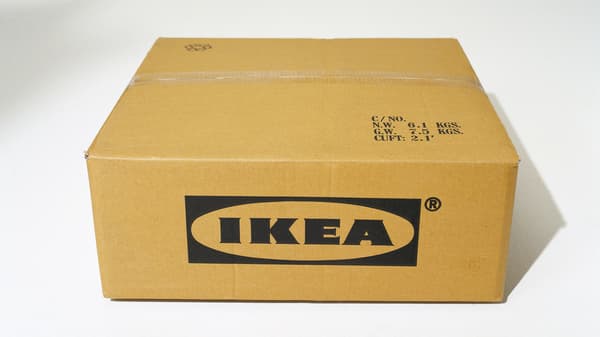 Packaged IKEA product in a box