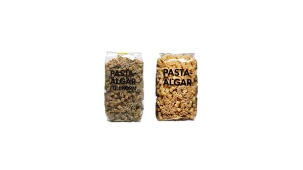 PASTAÄLGAR FULLKORN, elk-shaped wholegrain pasta and PASTAÄLGAR, elk-shaped pasta.