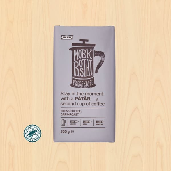 Påtår
Café molido, tueste fuerte ./Rainforest Alliance Certified, 500 g
$179