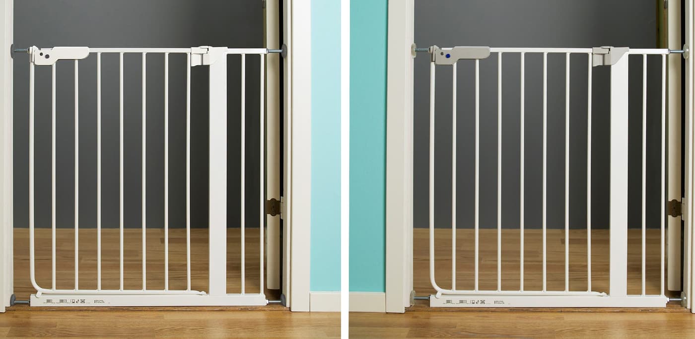 PATRULL KLÄMMA and PATRULL SMIDIG pressure mounted safety gate