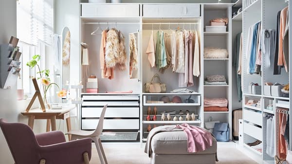 PAX closet storage solution.