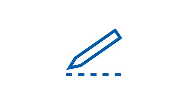 pencil icon that represent plan and order
