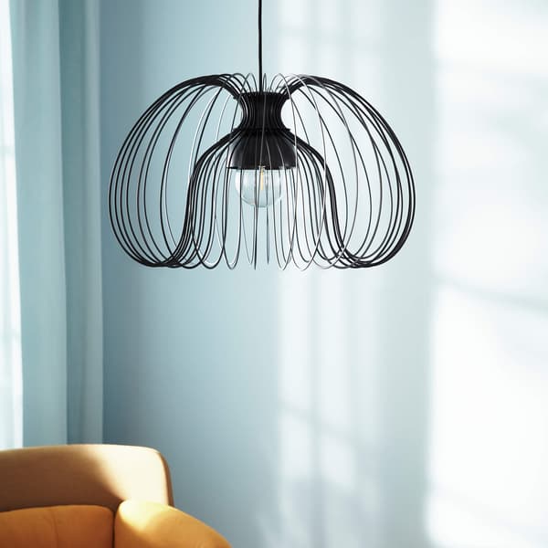 Pendant lamp shade, black