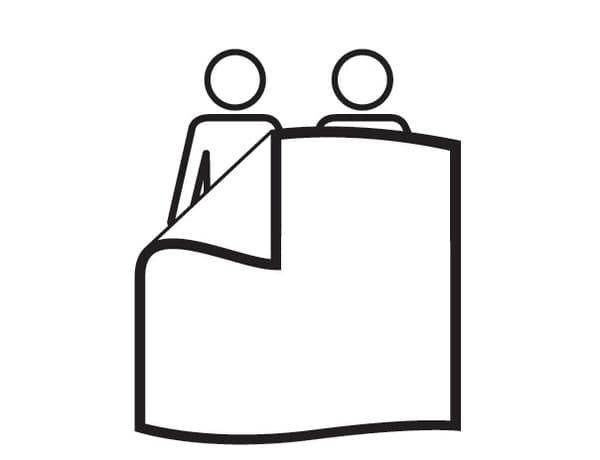 pictogramme très grand lit