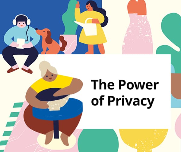 Picture of the report with a title The power of privacy