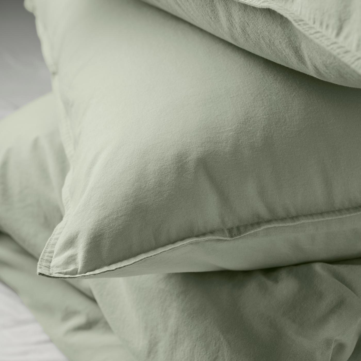 pillowcase 50 cm pale grey-green