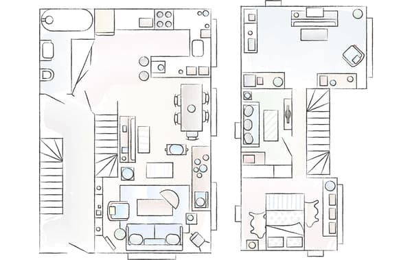Plan de la maison d’Anne-Solange et de David
