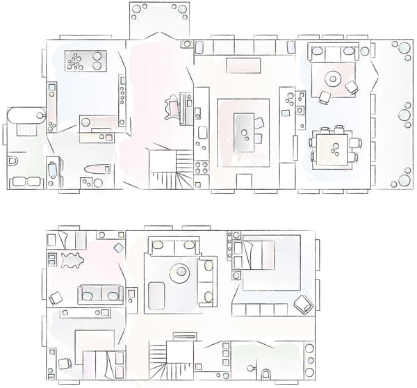Plan de la maison familiale d’Annika
