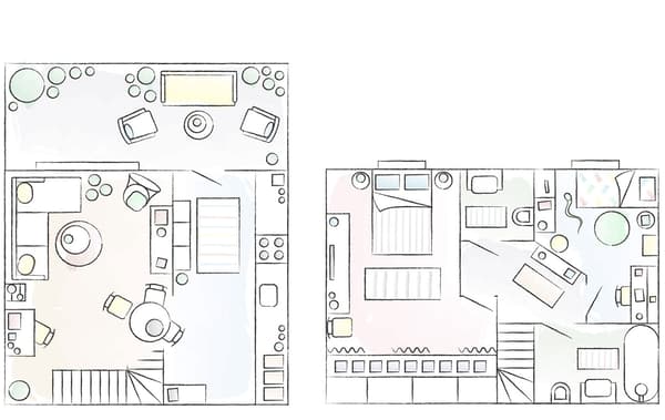 Plan de l’appartement de Mercedes