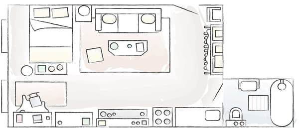 Plan de l’intérieur compact de Dria