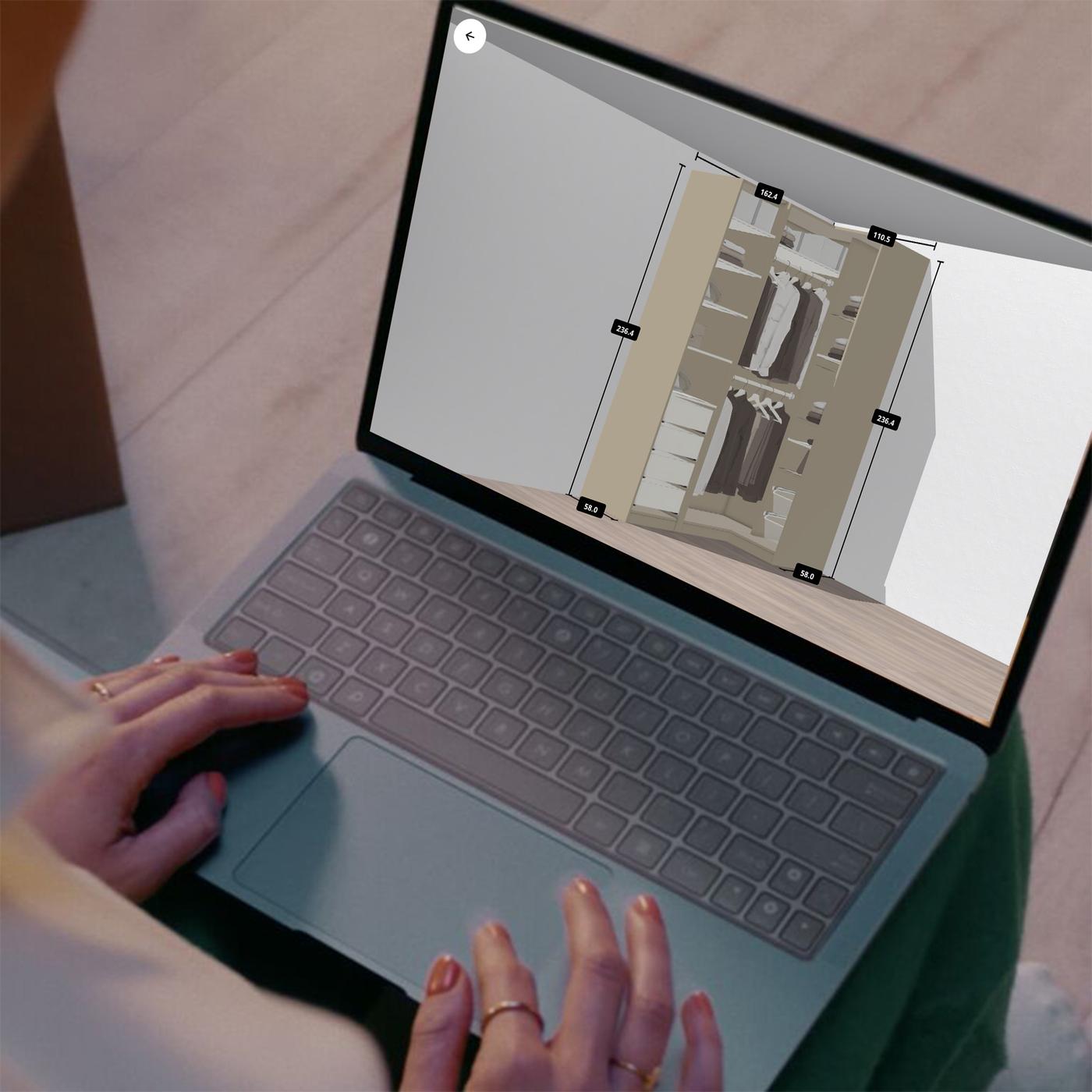 Planner tool open on laptop