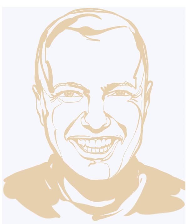 Portrait dessiné de Julián Velázquez-Vidal, responsable de secteur de la catégorie des bois et des fibres chez IKEA.