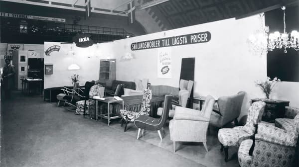 Première salle d’exposition IKEA à Älmhult.