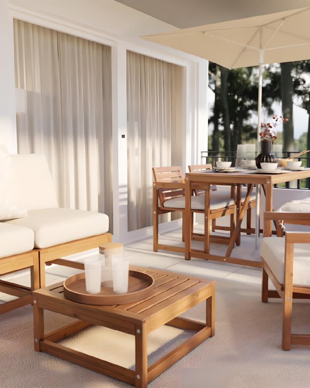 Projeto de Design de interiores de a varanda com a gama NÄMMARÖ
