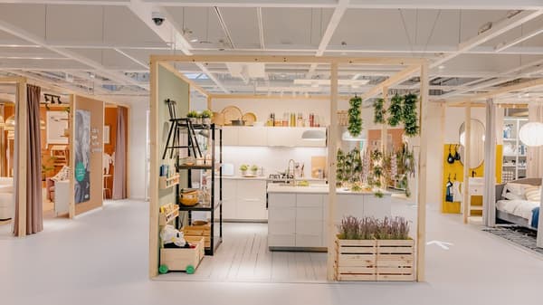 Razstavni prostor v trgovini IKEA.