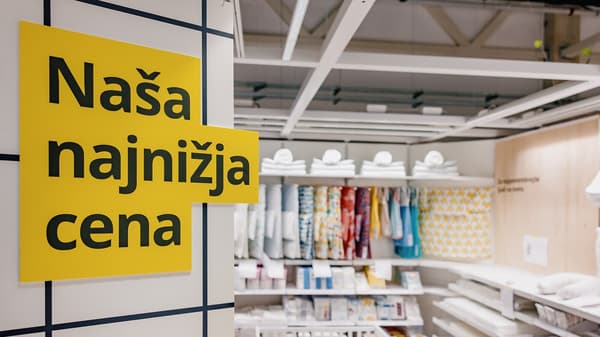 Razstavni prostor v trgovini IKEA.