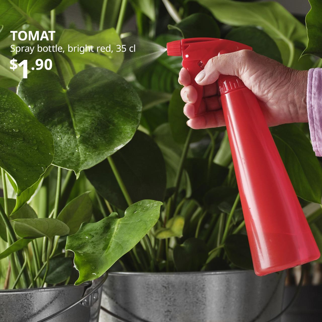 Red TOMAT spray bottle