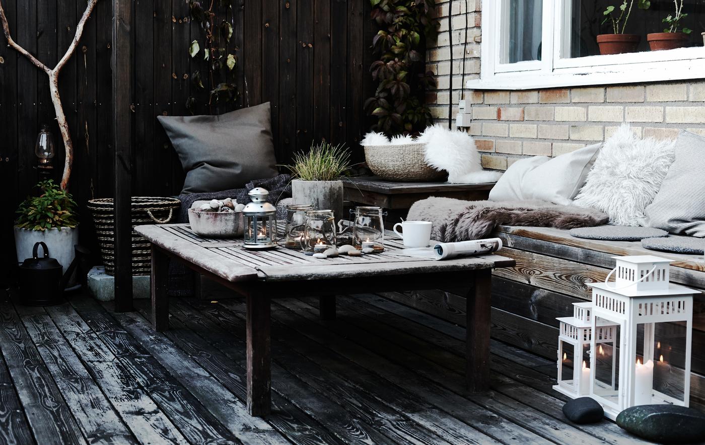 Relax in a cosy outdoor space.