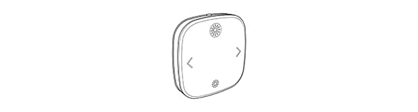 Remote control, dimmer and power button