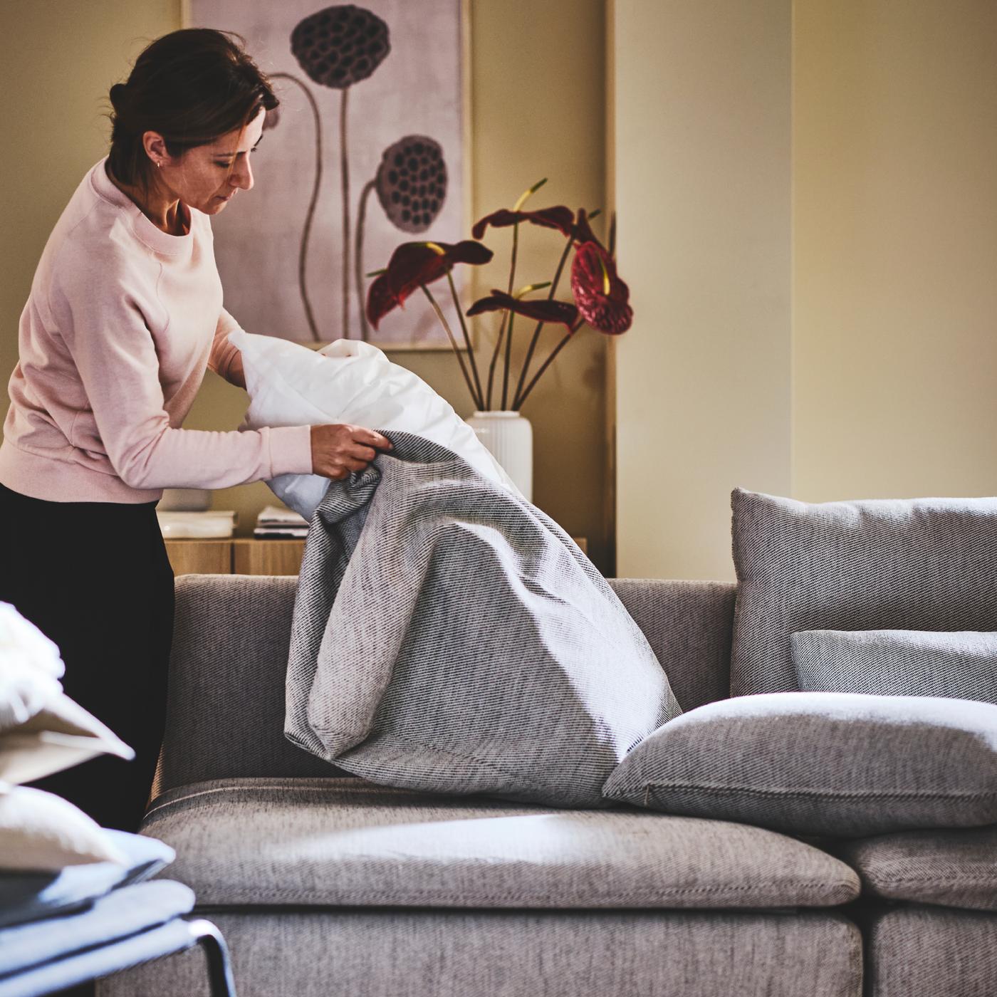 Removable and washable sofa covers