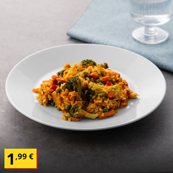 Rice with veggies
1,99 €