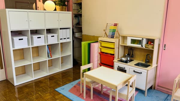 整理整頓されたお子さま向けのプレイエリア。