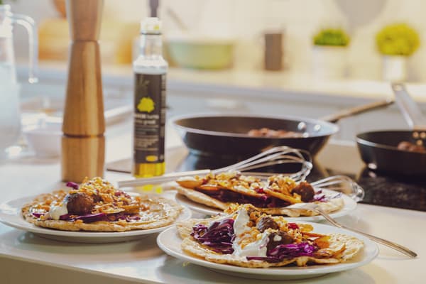 schwedische köttbullar knäcketacos