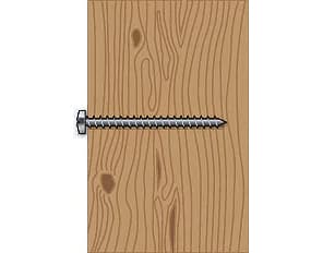 screwing into wood