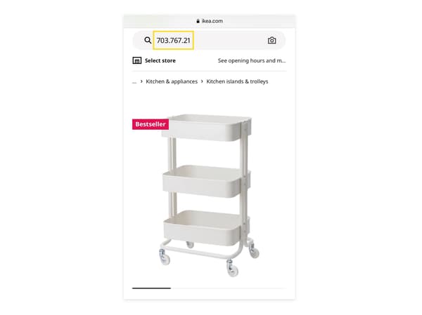 Search for product name or number
