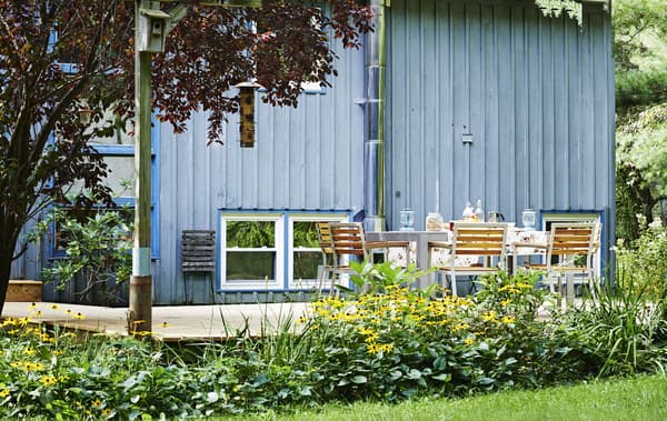 Set up an outdoor dining area