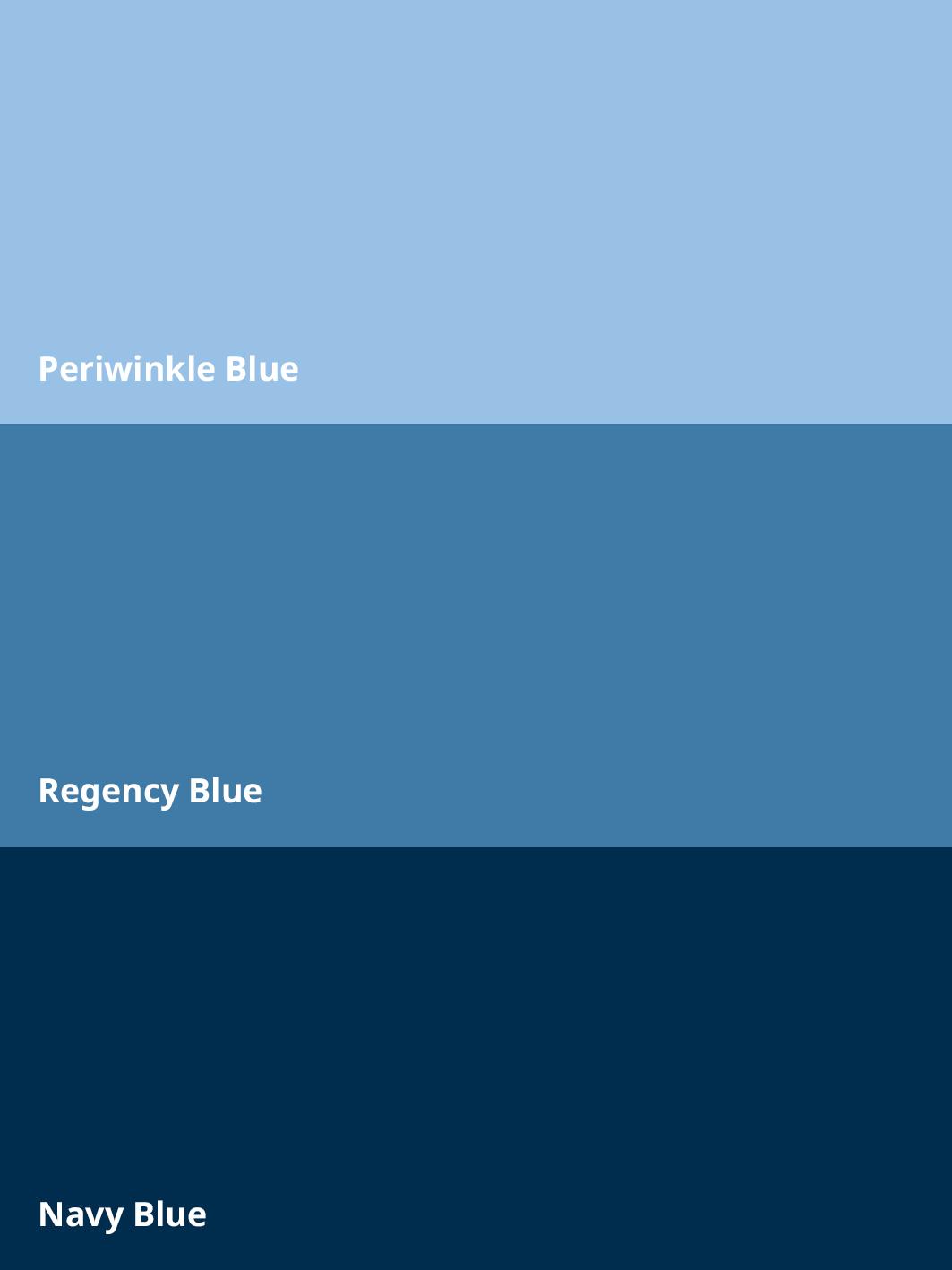 Shades of blue