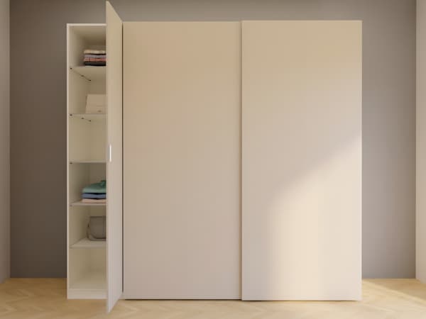 Sliding and open door wardrobe