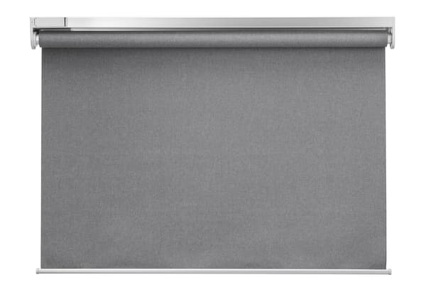 Smart blinds against white background.