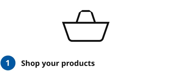 Step 1: Shop your products