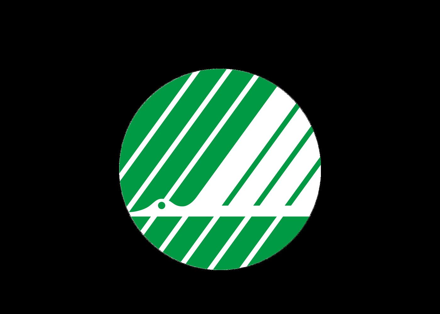 Svanenmärkningens logotyp – en grön cirkel med vit randig bakgrund och en stiliserad vit svan i mitten, med texten "SVANENMÄRKT" upptill.