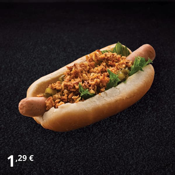 Taimne hot dog lisanditega