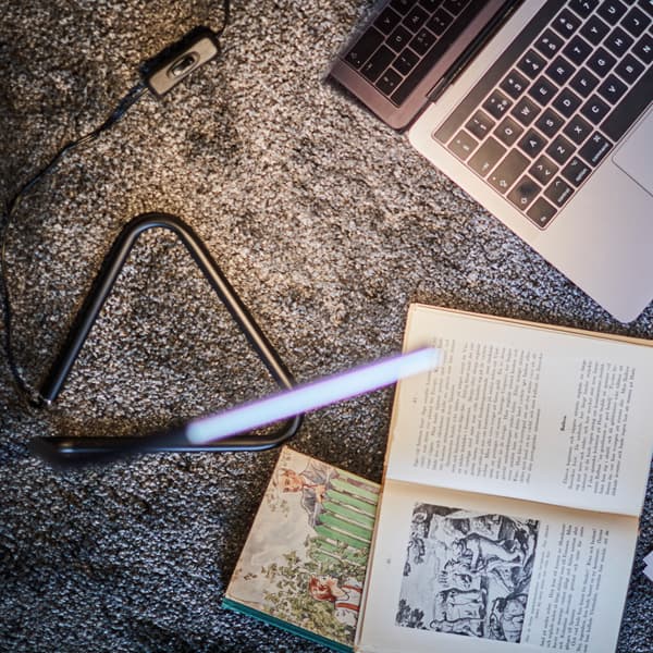 Take your light source with you wherever you go. IKEA HÅRTE LED work lamp gives a nice direct light, with the bonus of portability.