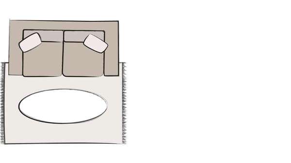Tapis 4 x 6 pour causeuse illustration 