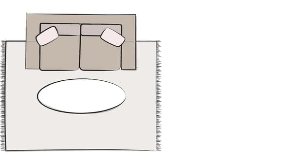 Tapis 5 x 7 pour causeuse illustration 