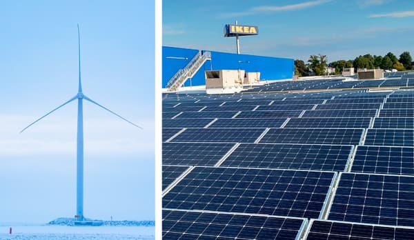 Terima kasih atas pelaburan yang sangat besar dalam turbin angin dan panel solar, IKEA akan menjadi bebas tenaga tidak lama lagi.