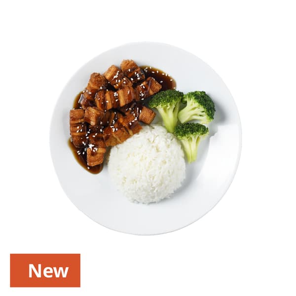 Teriyaki Plant-Based Crispy Pork RiceServed with Broccoli
89 THB 