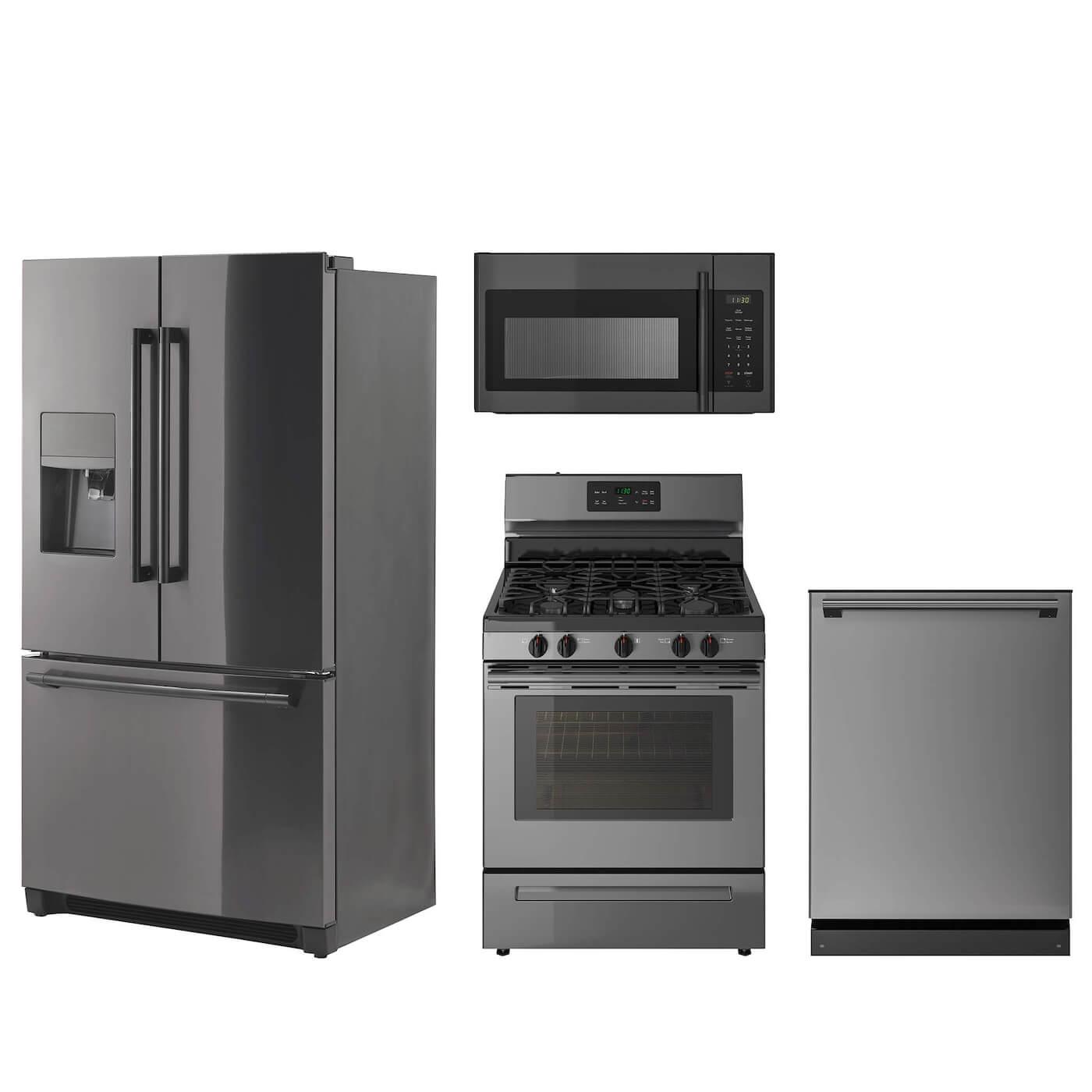 The Black Stainless Steel Appliance Package