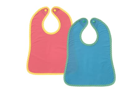 the children’s bib MATVRÅ, Blue Red 2pack